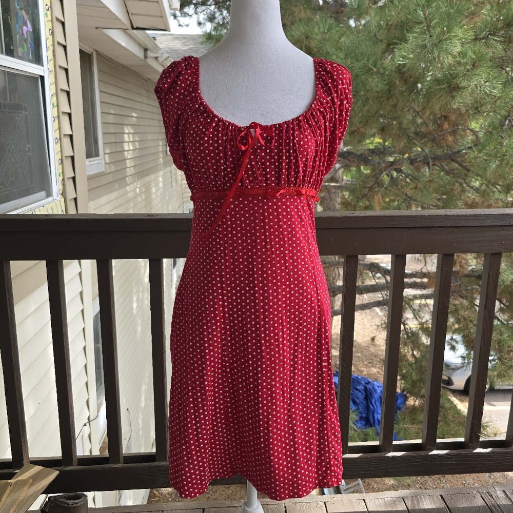 Rare 90s Cottagecore Milkmaid Dress